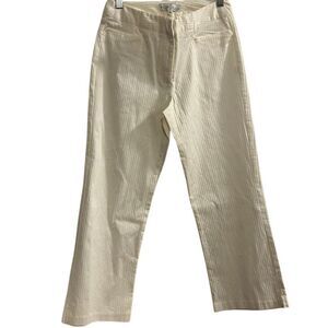 White House Black Market Women's Striped High Rise‎ Pants Size 4